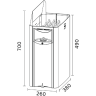 Печь для сауны HARVIA THE WALL SW90E без пульта HSWE900400