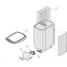 Печь электрическая HARVIA SOUND M80 STEEL со встроенным пультом HMS800400R